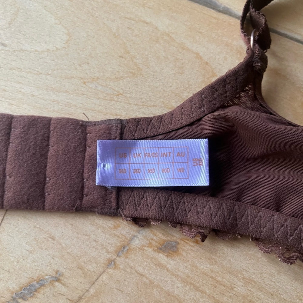 Savage X Fenty Brown Sugar Nude Unlined Demi Bra - Picture 7 of 8